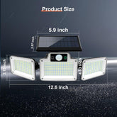 solar powered motion sensor flood lights